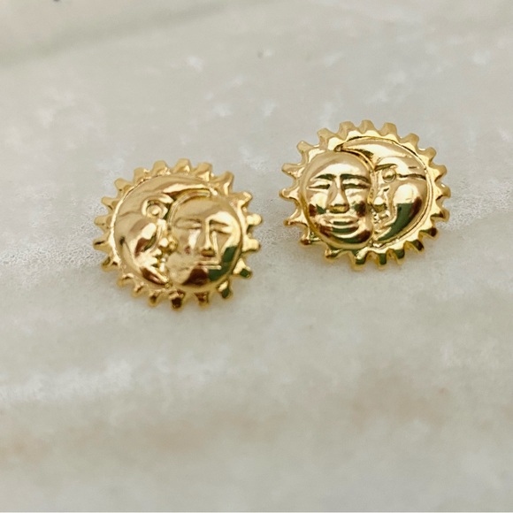Sun Stud Earrings - Picture 10 of 13